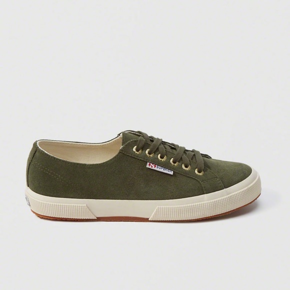 Superga Shoes - NIB Superga COTU 2750 Olive Suede Leather Sneaker
